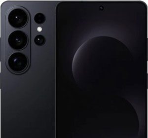 Render of the rumored Samsung Galaxy S26 Ultra showing its quad-camera array and rounded design.